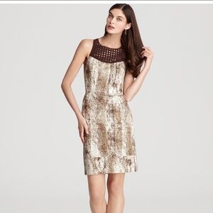 Rachel Roy Brown Crochet Dress NWT 10